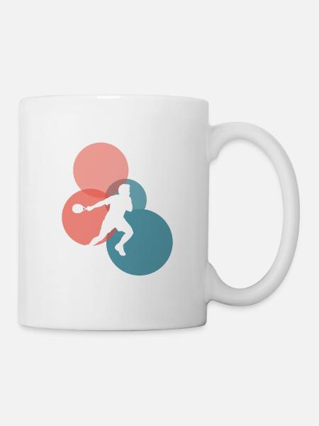 Squashschläger Squashspieler Schläger - Tasse - Weiß