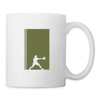 Squash Squash Joueur de squash Squash - Mug blanc - blanc - Droite