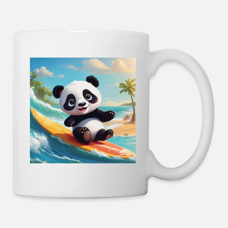 Panda surfeur - Mug blanc - blanc