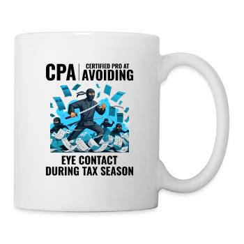 CPA Ninja: Stealth Mode in the Tax Season - Mug - white - Right