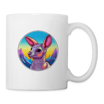 Aardvark Watercolor Cartoon Kawaii Pet Animal Colo - Mug - white - Right