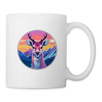 Antilope aquarelle dessin animé kawaii animal animal Colo - Mug blanc - blanc - Droite