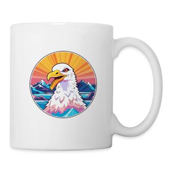 Seagull Watercolor Cartoon Kawaii Pet Animal Color - Mug - white - Right