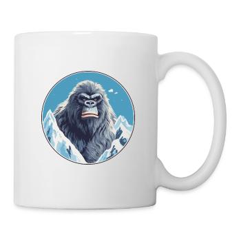 Big Foot Watercolor Cartoon Kawaii Pet Animal Colo - Mug - white - Right