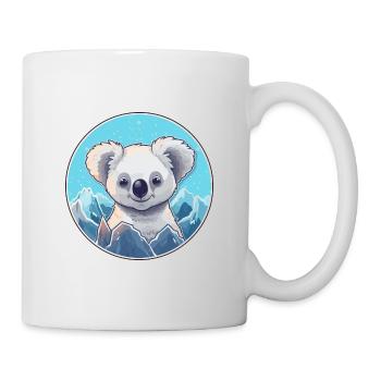 Koala Watercolor Cartoon Kawaii Pet Animal Colorfu - Mug - white - Right
