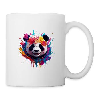 Panda / Animal / Zoo / Bamboo / Wild / Childlike - Mug - white - Right