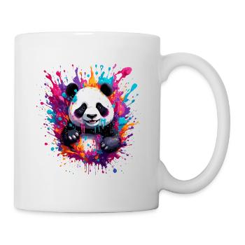 Panda / Animal / Zoo / Bamboo / Wild / Childlike - Mug - white - Right