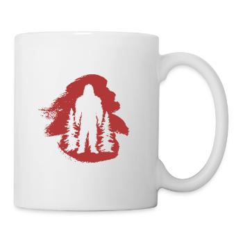 Big foot Yeti Lochness Bigfoot - Mug - white - Right