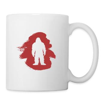 Big foot Lochness Bigfoot Big foot - Tasse - Weiß - Rechts