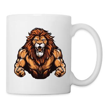 Löwe Gym Fitness Martial Arts MMA - Tasse - Weiß - Rechts