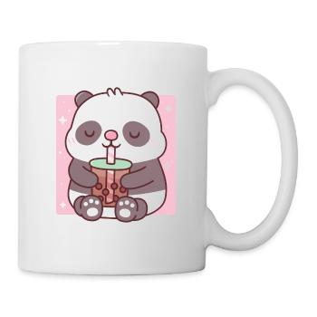 Cute Little Panda Drinking Bubble Tea - Mug - white - Right