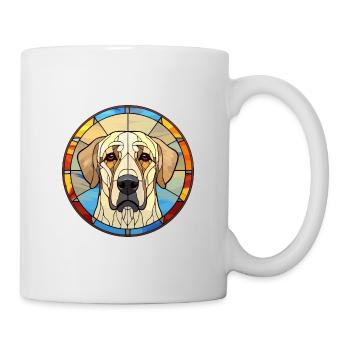 Chien de berger anatolien race vitrail Colorfu - Mug blanc - blanc - Droite