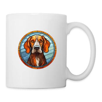 Ariege Pointer Hund Rasse Bunt Glas Bunt Wa - Tasse - Weiß - Rechts
