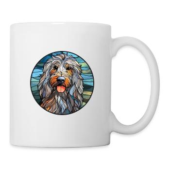 Bergamasco Hunderasse Buntes Glas Buntes Wasser - Tasse - Weiß - Rechts