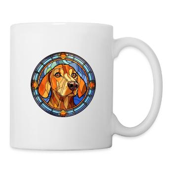 Cao da Serra de Aires Hunderasse Buntglas Colo - Tasse - Weiß - Rechts