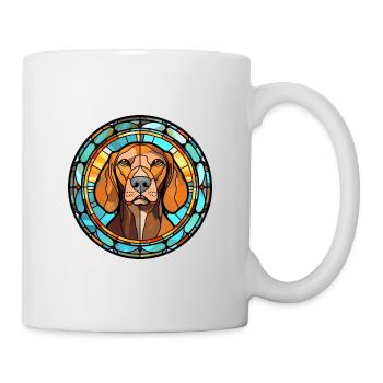 Cao De Seo Miguel Dog Breed Stained Glass Colorful - Mug - white - Right