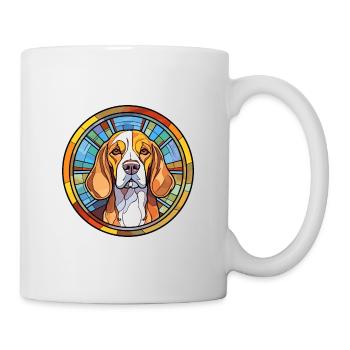 Beagle Harrier Hunderasse Buntes Glas Bunt Wa - Tasse - Weiß - Rechts