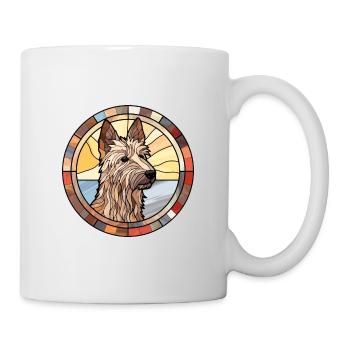Berger Picard Hunderasse Buntes Glas Wat - Tasse - Weiß - Rechts