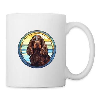 Boykin Spaniel Dog Breed Stained Glass Colorful Wa - Mug - white - Right