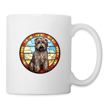 Bouvier Des Flandres Hunderasse Buntglasfarbe - Tasse - Weiß - Rechts