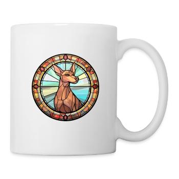 Cirneco Dell Etna Dog Breed Stained Glass Colorful - Mug - white - Right