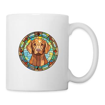 Chesapeake Bay Retriever Dog Breed Stained Glass C - Mug - white - Right