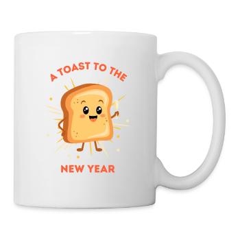 Un toast à la nouvelle année - Mug blanc - blanc - Droite