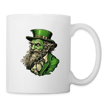 Leprechaun / Leprechaun / Vert / Gingembre / Irlande - Mug blanc - blanc - Droite