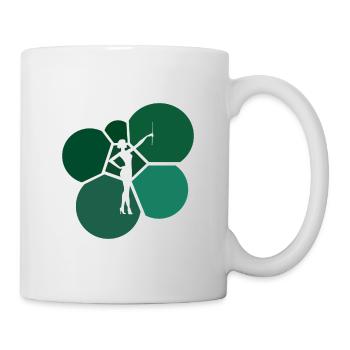 Tournant Bâton De Danse Virevoltant - Mug blanc - blanc - Droite