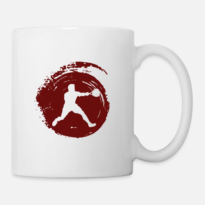 Joueur de squash Raquette de joueur de squash - Mug blanc - blanc