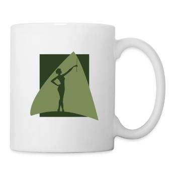 Tournage de bâton, Twirling bâton, Tournant de barre de danse - Mug blanc - blanc - Droite