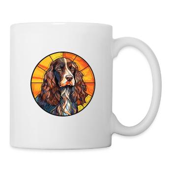 Feld Spaniel Hunderasse Buntes Glas Wat - Tasse - Weiß - Rechts
