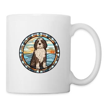 Friesische Wasserhundrasse Buntes Glas - Tasse - Weiß - Rechts