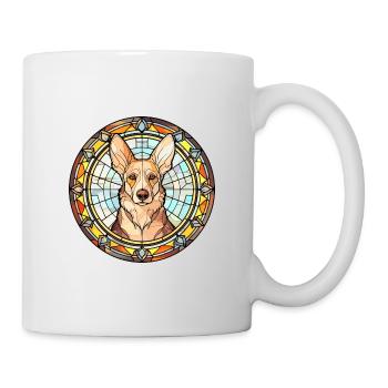 Georgischer Schäferhund Rasse Buntglas Bunt - Tasse - Weiß - Rechts