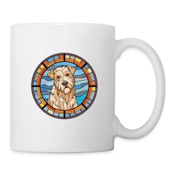 Glen d’Imaal Terrier chien race vitrail Colo - Mug blanc - blanc - Droite