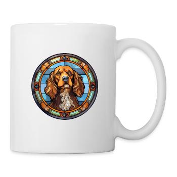 Havenese Dog Breed Stained Glass Colorful Watercol - Mug - white - Right