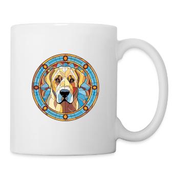 Kangal chien race vitrail aquarelle colorée - Mug blanc - blanc - Droite