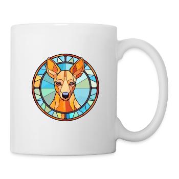 Kangaroo Dog Breed Stained Glass Colorful Watercol - Mug - white - Right