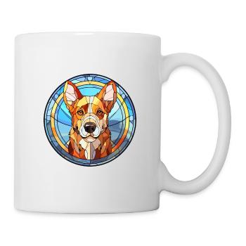 Kyi Leo Hunderasse Buntes Glas Buntes Wassercolo - Tasse - Weiß - Rechts