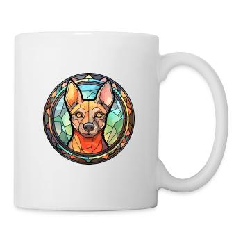 Hygenhund chien race vitrail coloré Waterco - Mug blanc - blanc - Droite