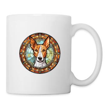 Ibizan Hound Dog Breed Stained Glass Colorful Wate - Mug - white - Right