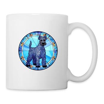 Kerry Blue Terrier Hunderasse Buntglas Colorfu - Tasse - Weiß - Rechts