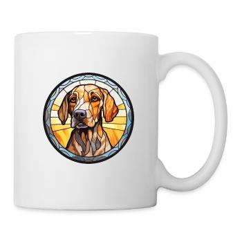 Leopard Cur Hund Rasse Buntes Glas Buntes Wasser - Tasse - Weiß - Rechts