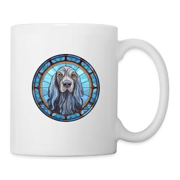 Griffon Bleu De Gascogne chien race vitrail C - Mug blanc - blanc - Droite
