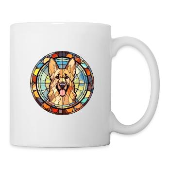 Karst berger chien race vitrail coloré Wa - Mug blanc - blanc - Droite