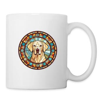 Labrador Retriever Hunderasse Buntglas Colorfu - Tasse - Weiß - Rechts
