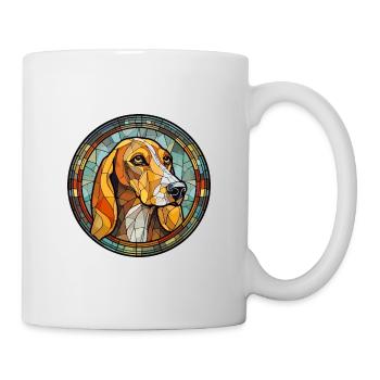 Lettische Jagdhundrasse Buntes Glas Wat - Tasse - Weiß - Rechts