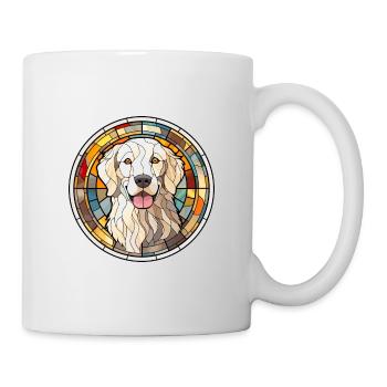 Maremma Sheepdog Dog Breed Stained Glass Colorful - Mug - white - Right