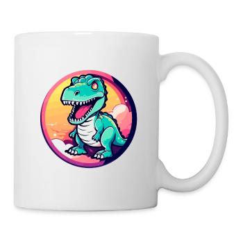 Tyrannosaurus Rex Dinosaure Illustration - Mug blanc - blanc - Droite
