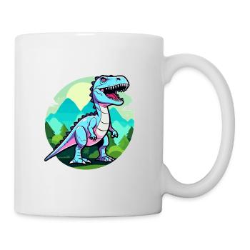 Tyrannosaurus Rex Dinosaure Illustration - Mug blanc - blanc - Droite